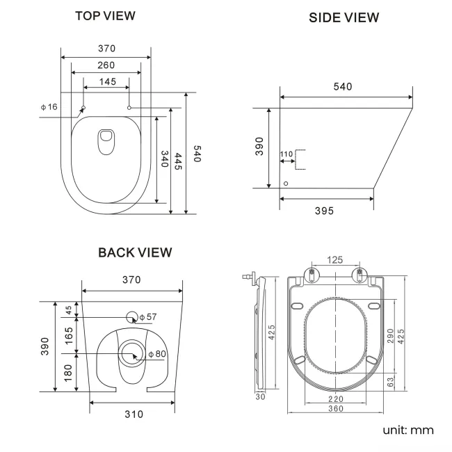 Foster Stone Grey Combination Vanity Basin and Boston Toilet 1500mm