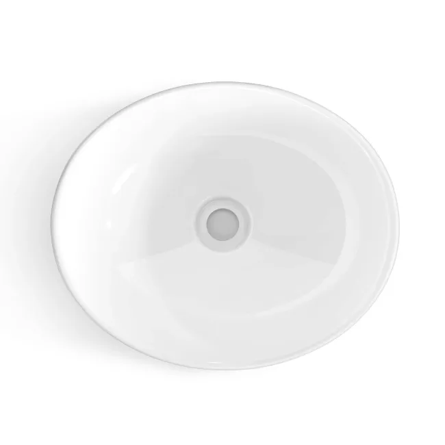 Milos Slate Grey Vanity with Oval Basin 800mm - Traditional Handles