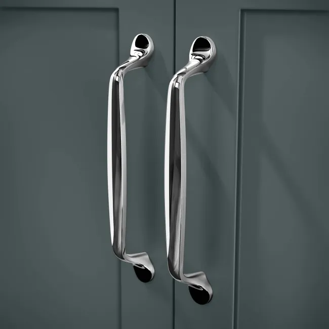 Milos Mystic Green Basin Vanity 500mm - Traditional Handles