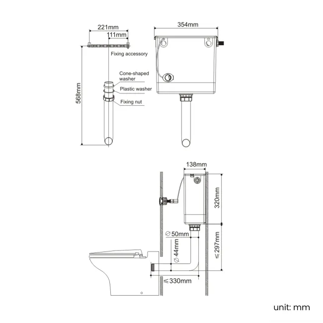 Sicily Fluted Coastal White Combination Vanity Basin and Aruba Toilet 1500mm - Brushed Brass Accents