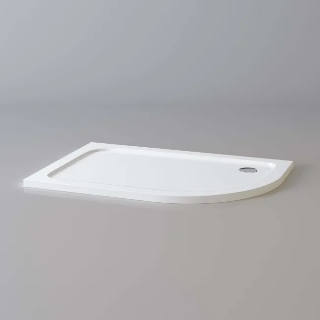 London Offset Quadrant Stone Shower Tray 1200x800mm - Right Handed