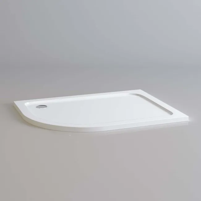 London Offset Quadrant Stone Shower Tray 1200x900mm - Left Handed