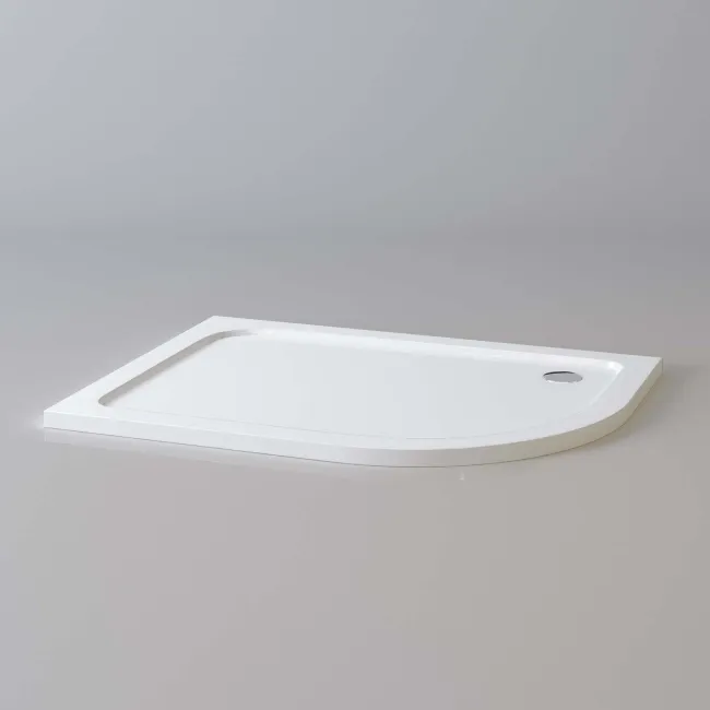 London Offset Quadrant Stone Shower Tray 1200x900mm - Right Handed