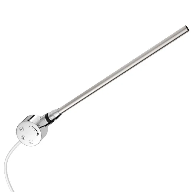 Barcelona Electric Chrome Straight Heated Towel Rail 650x400mm