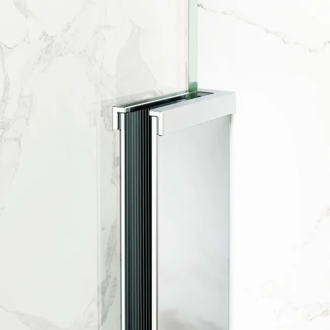 Stockholm Easy Clean 8mm Frameless Sliding Shower Enclosure 1100x800mm