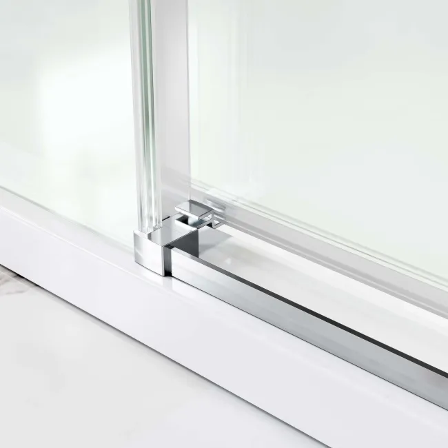 Stockholm Easy Clean 8mm Frameless Sliding Shower Enclosure 1100x800mm