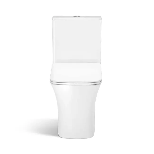 Houston Rimless Close Coupled Toilet With Premium Soft Close Slim Seat