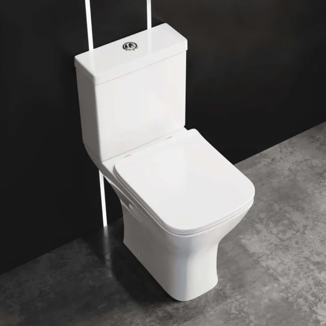 Atlanta Comfort Close Coupled Toilet & Pedestal Basin Set