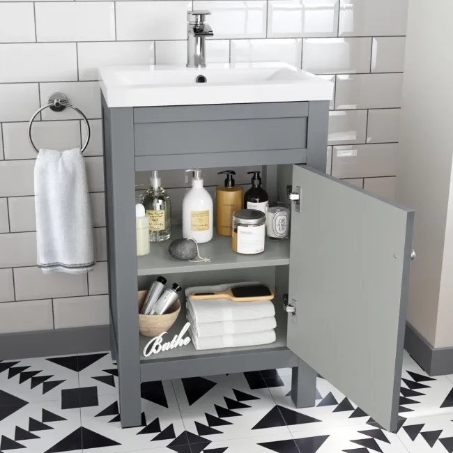 Bermuda Dove Grey Basin Vanity 500mm