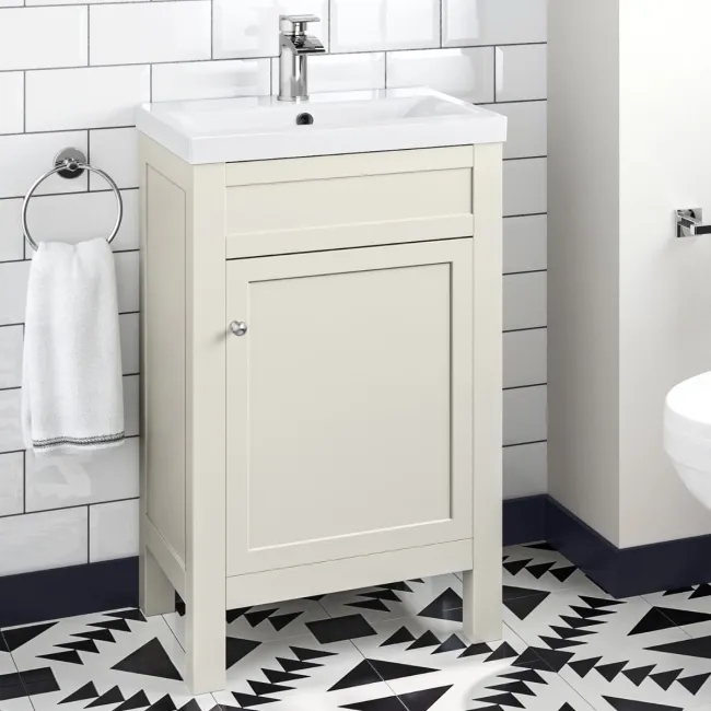 Bermuda Chalk White Basin Vanity 500mm