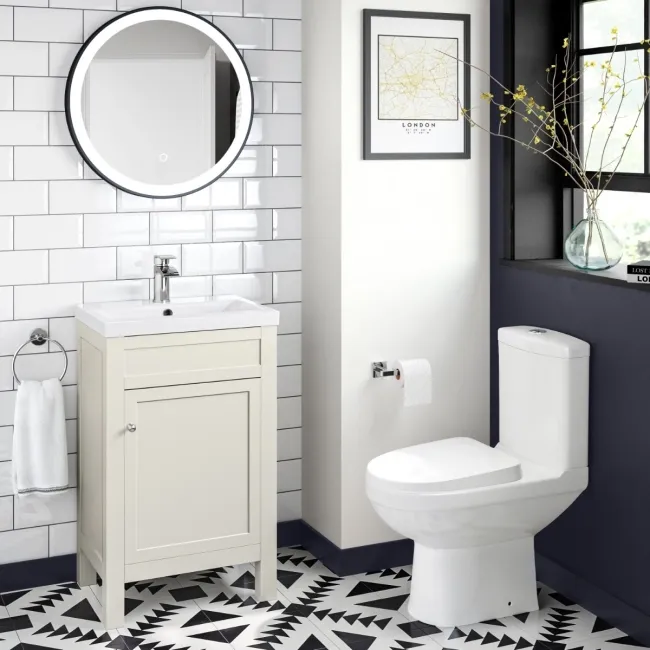 Bermuda Chalk White Basin Vanity 500mm