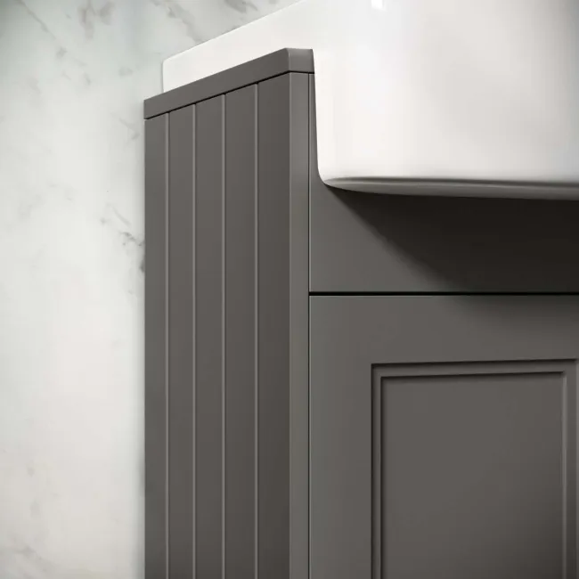 Monaco Graphite Grey Basin Vanity 600mm