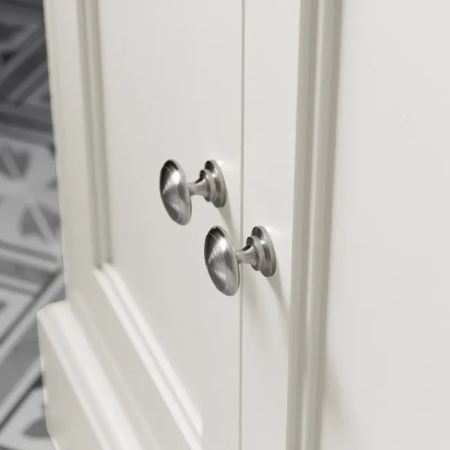 Lucia Chalk White Cabinet with Marble Top 1200mm - Excludes Counter Top Basins