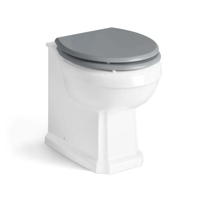 Bermuda Dove Grey Combination Vanity Basin and Hudson Toilet with Wooden Seat 1300mm