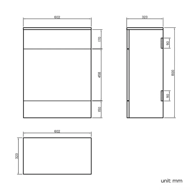 Harper Navy Blue Back To Wall Unit and Tucson Toilet