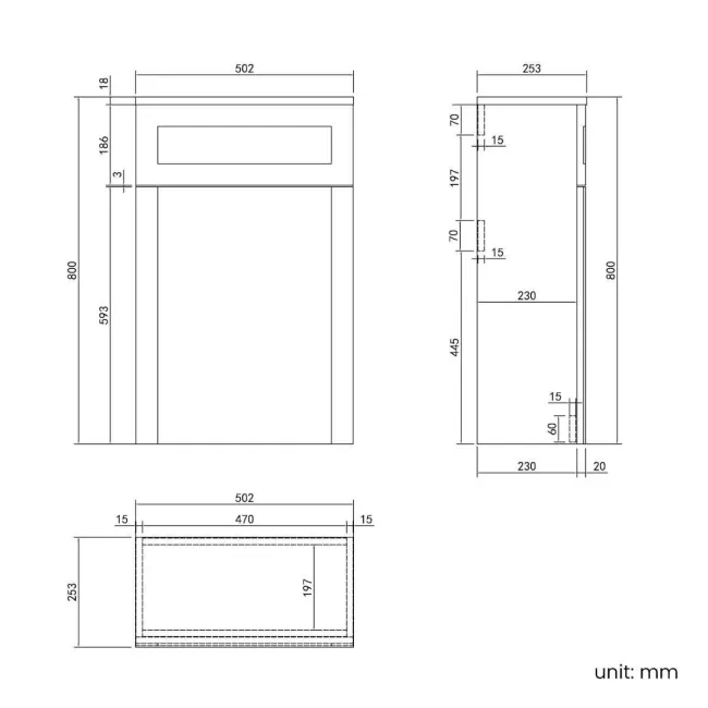 Milos Fog Grey Combination Vanity Basin and Houston Toilet 1300mm - Chrome Handles