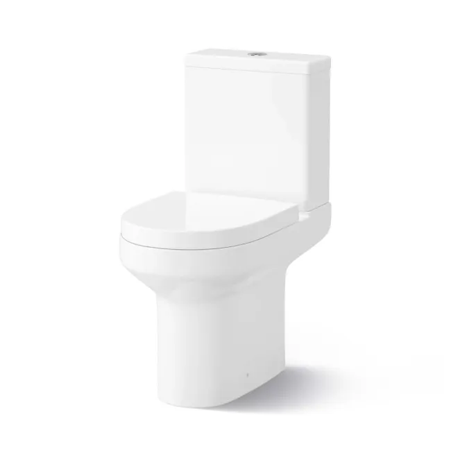 Trent Stone Grey Cloakroom Wall Hung Basin Vanity 400mm and Toilet Set