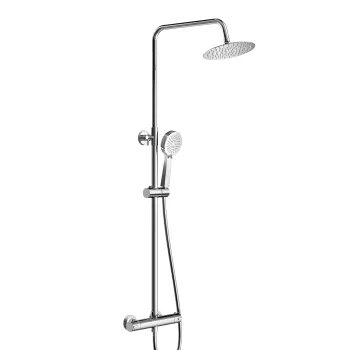 Chrome Round Thermostatic Shower