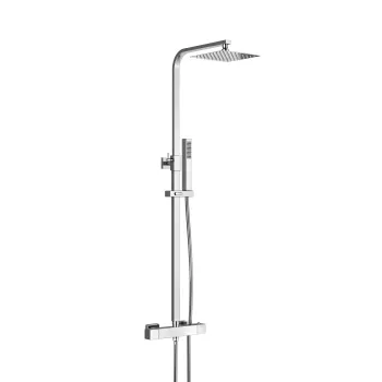 Chrome Square Thermostatic Shower