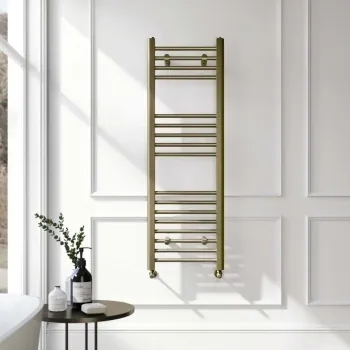 Barcelona Antique Gold Straight Heated Towel Rail 1200x400mm