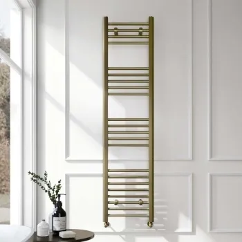Barcelona Antique Gold Straight Heated Towel Rail 1600x400mm