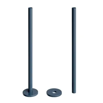 Inky Blue Pipe Connectors For Heated Towel Rails & Radiators (Pair) 300mm