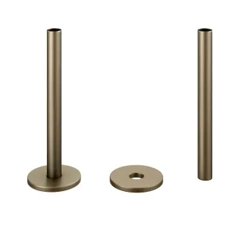Antique Gold Pipe Connectors For Heated Towel Rails & Radiators (Pair) 150mm