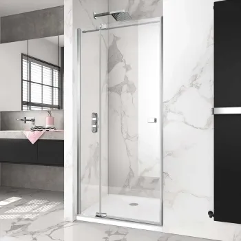 Vienna Easy Clean 8mm Hinged Shower Door 800mm