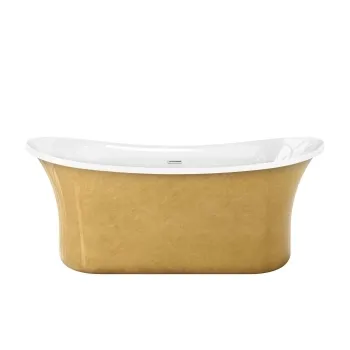 Trafalgar Gold Effect 1700mm Freestanding Roll Top Slipper Bath