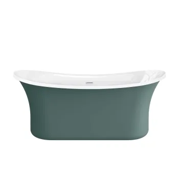 Trafalgar Midnight Green 1700mm Freestanding Roll Top Slipper Bath