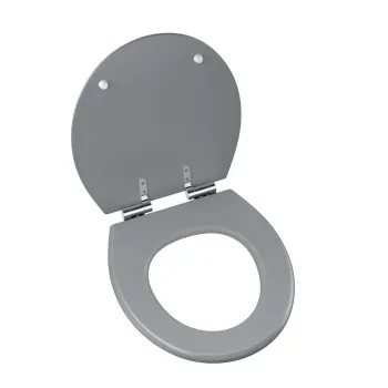 Hudson Traditional Dove Grey Wooden Soft Close Toilet Seat
