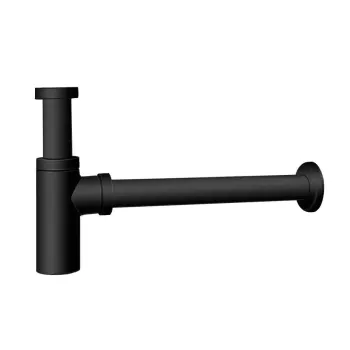 Matt Black Round Solid Brass Bottle Trap