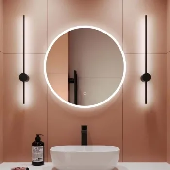 Aria Round Illuminated LED Mirror 600mm