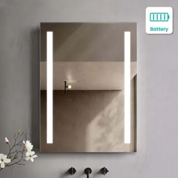 Emielia Battery Operated Illuminated LED Mirror 800x600mm
