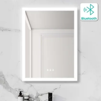 Ellie Illuminated LED Mirror With BLUETOOTH Speaker 800x600mm