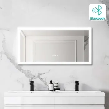 Ellie Illuminated LED Mirror With BLUETOOTH Speaker 500x1000mm