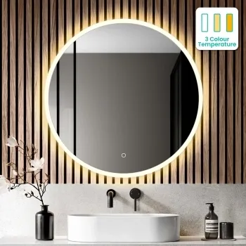 Grace Round Illuminated LED Mirror 800mm