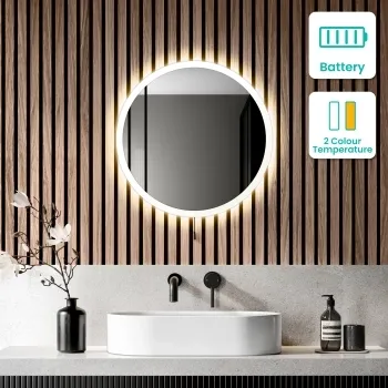 Grace Battery Operated Illuminated LED Mirror 500mm