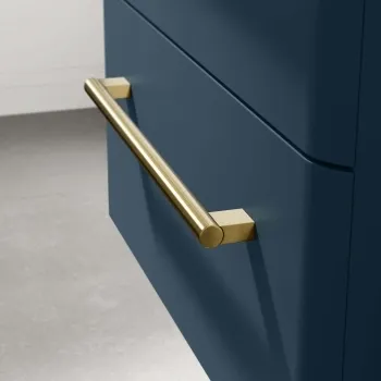 Brushed Brass Handle for Omaha Wall Hung Drawer Vanity 600mm
