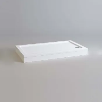 London Rectangular Stone Shower Tray 1300x800mm & Riser Kit