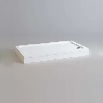 London Rectangular Stone Shower Tray 1400x800mm & Riser Kit