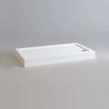 London Rectangular Stone Shower Tray 1500x760mm & Riser Kit