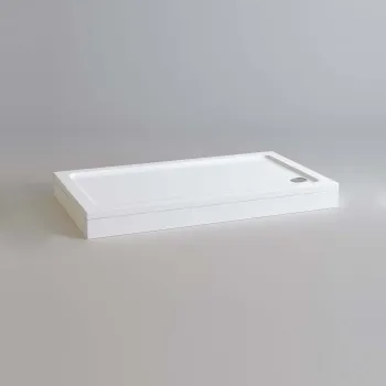 London Rectangular Stone Shower Tray 1500x800mm & Riser Kit