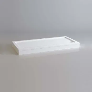 London Rectangular Stone Shower Tray 1700x800mm & Riser Kit