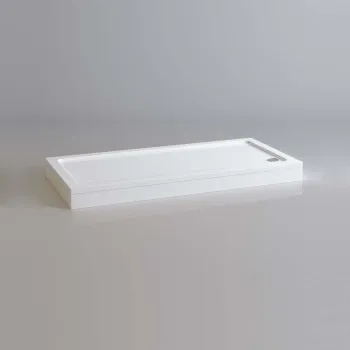 London Rectangular Stone Shower Tray 1700x900mm & Riser Kit