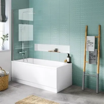 Stafford  1600x700 Shower Bath & 4mm Screen
