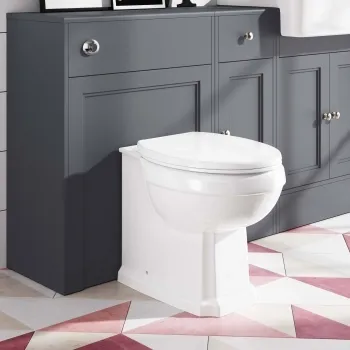 Hudson Traditional Back To Wall Toilet With Soft Close Seat