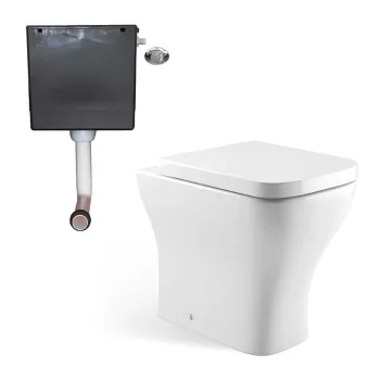 Atlanta Back To Wall Toilet With Soft Close Seat and Concealed cistern