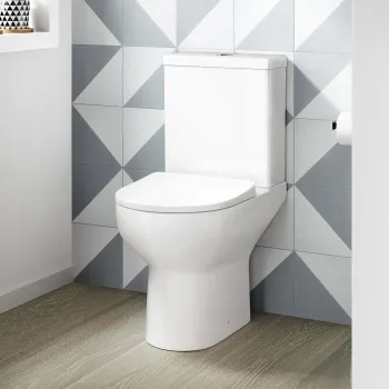 Manhattan Slimline 560 Depth Close Coupled Toilet With Soft Close Seat