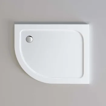 London Offset Quadrant Stone Shower Tray 1000x800mm - Left Handed